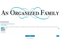 Tablet Screenshot of anorganizedfamily.com